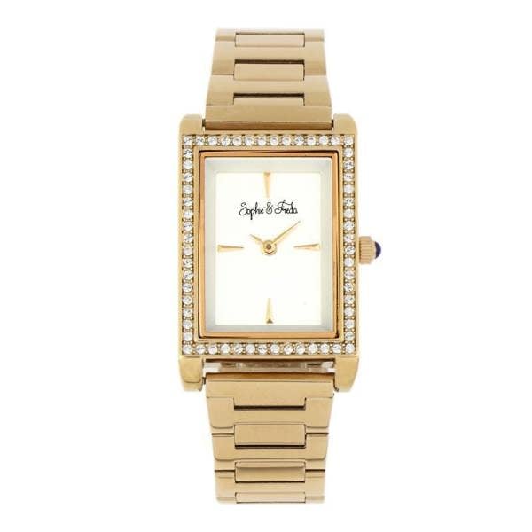 Sophie and Freda Wilmington Bracelet Watch w/Swarovski Crystals