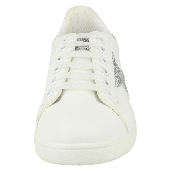 Spot On Ladies Spot On Glitter Star Pumps