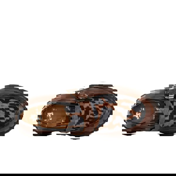 Embassy London Strapp - Brown & Cow - Women’s leather loafer with buckle