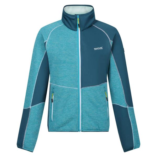 Regatta Womens/Ladies Lindalla VII Marl Full Zip Fleece Jacket - Tahoe Blue/Moroccan Blue - 