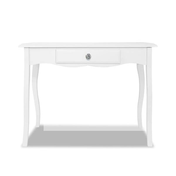 Statement Furniture Romance French Dressing Table with Drawer and Crystal Handle