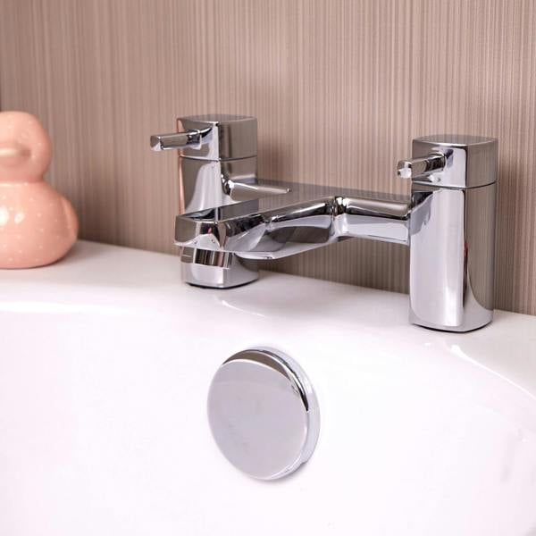 Flode Stortoppen Bath Filler - Polished Chrome Finish