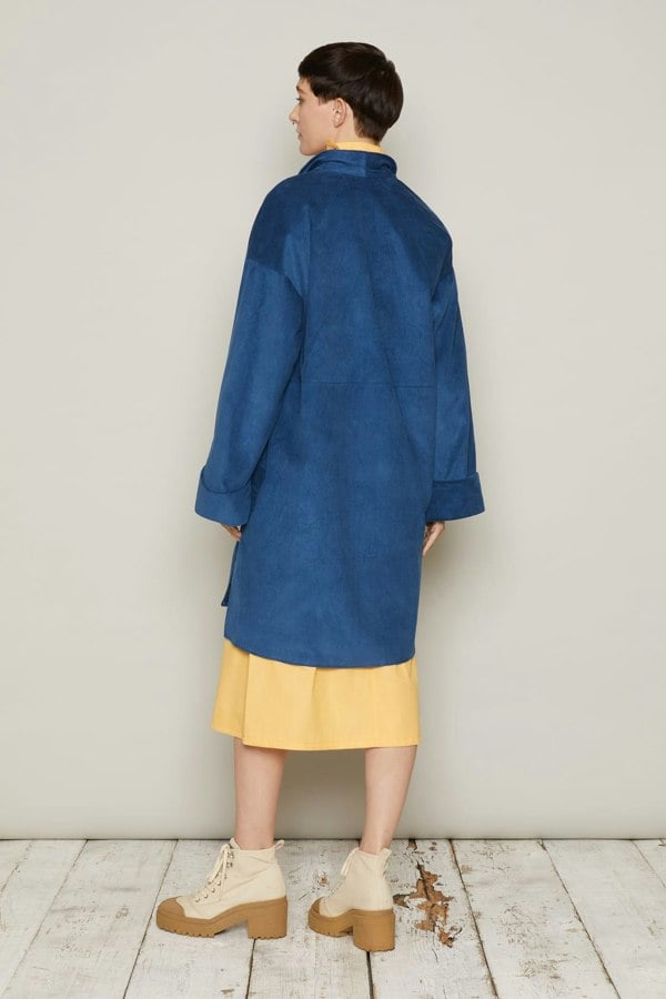 Bo Carter Hilmar Corduroy Oversized Jacket - Blue