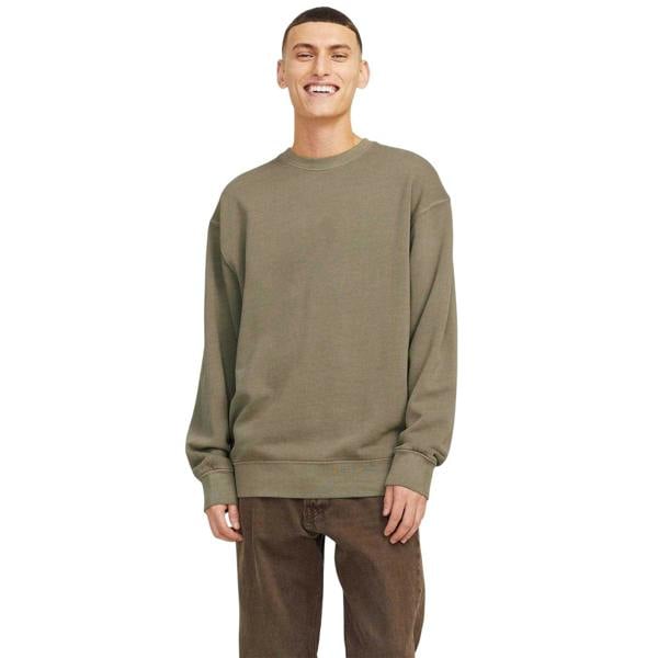 Jack And Jones Unisex Adult Faded Drop Shoulder Sweatshirt - Silver Sage - 