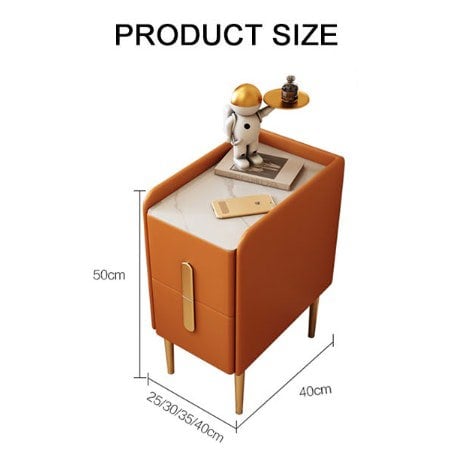 Silva Bedside Table, Multiple Colors-Ritconcept-Rit Concept