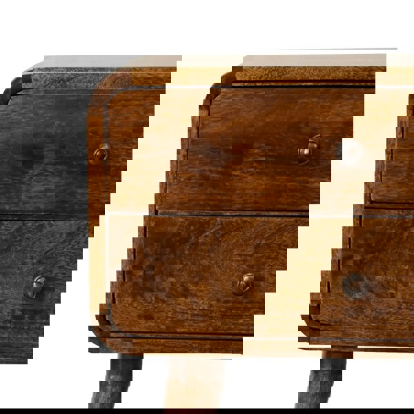 Artisan Furniture Curved Chestnut Bedside