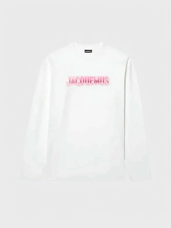 Jacquemus Long Sleeve Logo Shirt White - Supplied FashionJacquemus