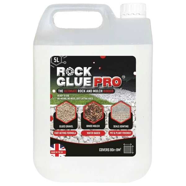 Gravel Binder For Bonding Stones, Mulch, Bark & Garden Paths Long Lasting Weatherproof Ready To Use Formula