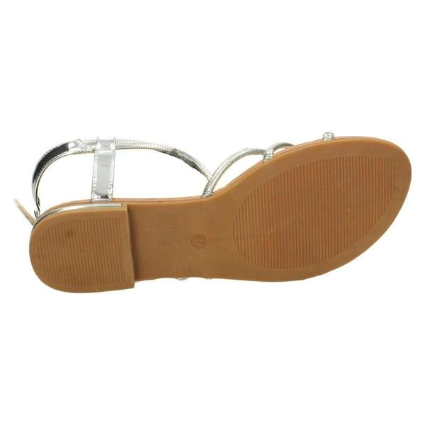 Savannah Ladies Savannah Flat Strappy Summer Sandals