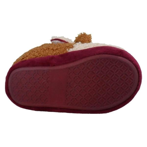 Clarks Childrens Clarks Print Detailed Slippers - Fluffy Snug T
