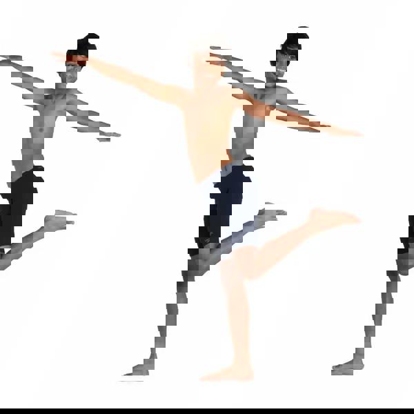 Navy Speedo Boys Endurance+ Jammer with ribbed waistband for regular swimming