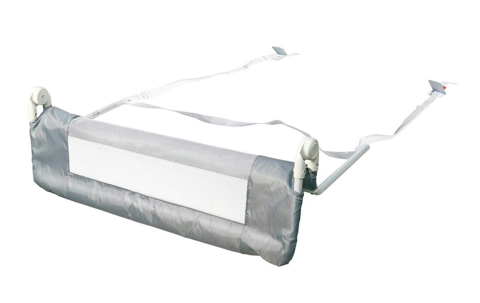 Safetots Narrow Bed Rail, Grey 90cm Wide x 40cm Tall, Toddler Bed Guard For Safety