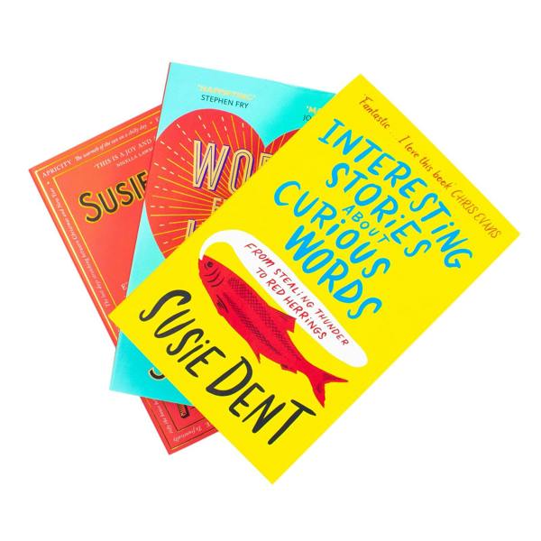 Susie Dent 3 Books Collection Set (Interesting Stories about Curious Words, Word Perfect, Words from the Heart)