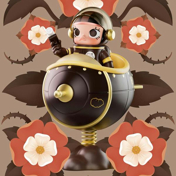 Pop Mart MEGA SPACE MOLLY - Tudor Rose Blooming Series Single Blind Box Limited Edition Collectable Figures