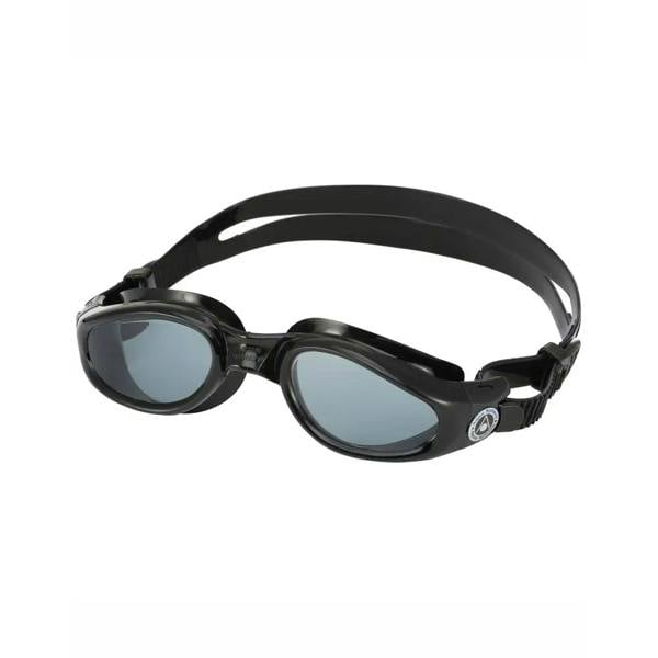 Black and gray Aqua Sphere Kaiman goggles with tinted lens