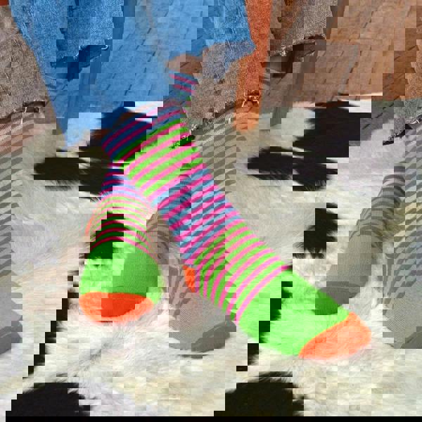 Sock Snob 1 Pair Mencap Funky Stripes Rock Your Socks by Sock Snob