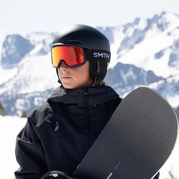 Smith Ski Goggles Tribute 0JX/C1 Black Red Sol-X Mirror
