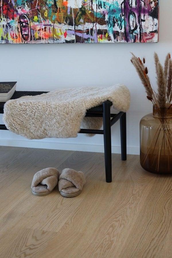 New Zealand Sheepskin | Short Curly Wool | Rug 115 cm Anthracite