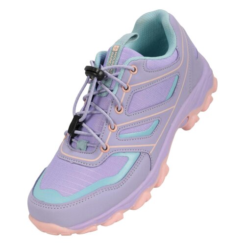 Mountain Warehouse Kids Approach Running Trainers - Purple - Purple - 40% Synthetic/30% Textile/10% Phylon/10% EVA/10% Mesh