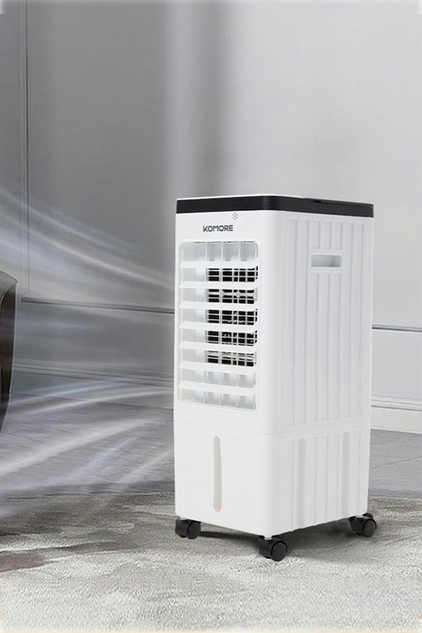 Living and Home Portable 8L Evaporative Air Cooler with Remote Control