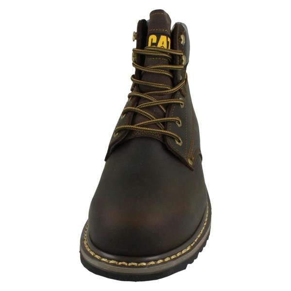 Caterpillar Mens Caterpillar Lace Up Leather Wide Safety Boots - Powerplant Sb Hro P72462