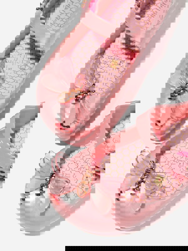 Mini Melissa Girls Mini Ultragirl Bugs Ballerinas in Pink