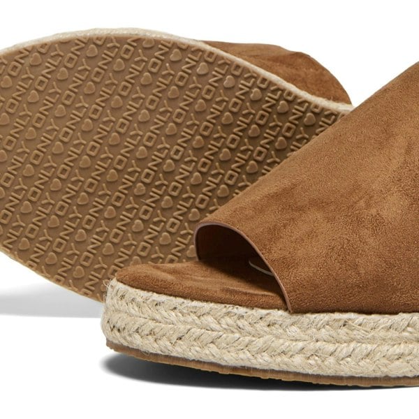 Only Minerva-3 Women's Polyester Cognac Mules - Brown