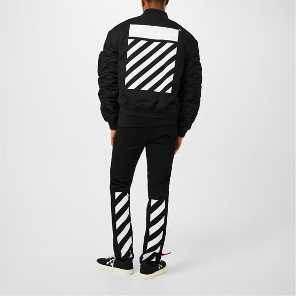 Off-White Diag Tab Bomber Jacket - Black