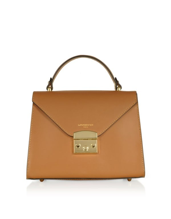 Le Parmentier Peggy Top Handle Satchel Bag - Caramel