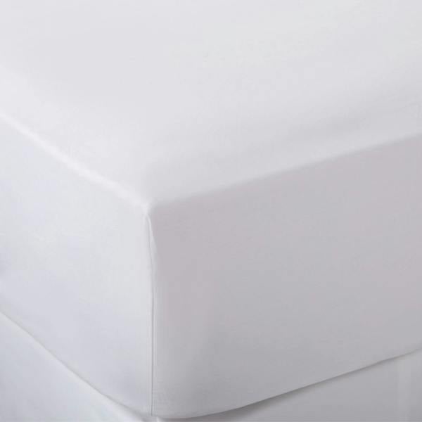 Soak&Sleep White 500 Thread Count Egyptian Cotton 40cm Deep Fitted Sheets