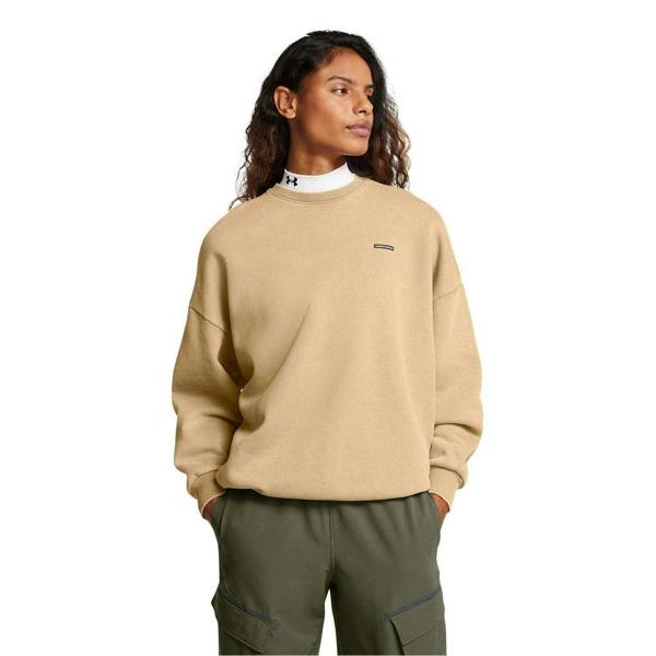 Under Armour Unisex Adult Crew Neck Oversized Sweatshirt - Brown - 