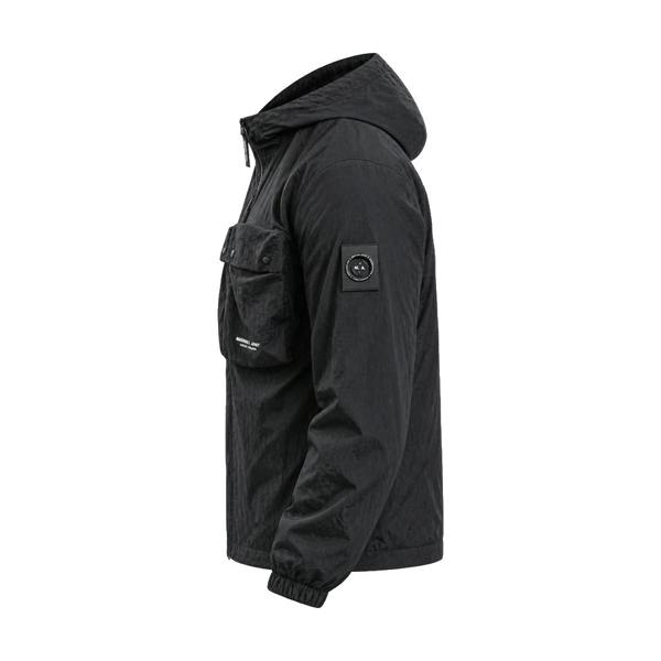 Marshall Artist Centro Hooded Overshirt Black