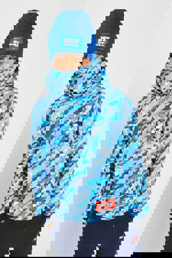 Beat Boyz Club Badge Beanie Hat - Cobalt