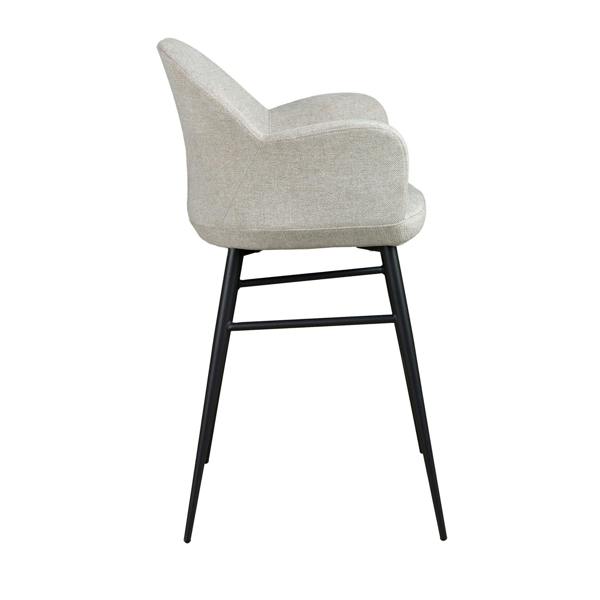 Angel Cerdá Light Grey Fabric Stool 4174