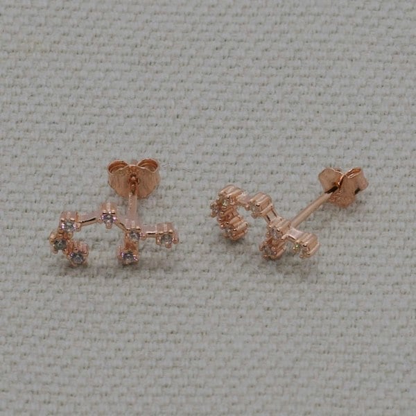 Gold Trip Sagittarius Zodiac Constellation Earrings