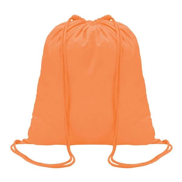 MidOcean Colored Cotton Drawstring Bag - Orange - 