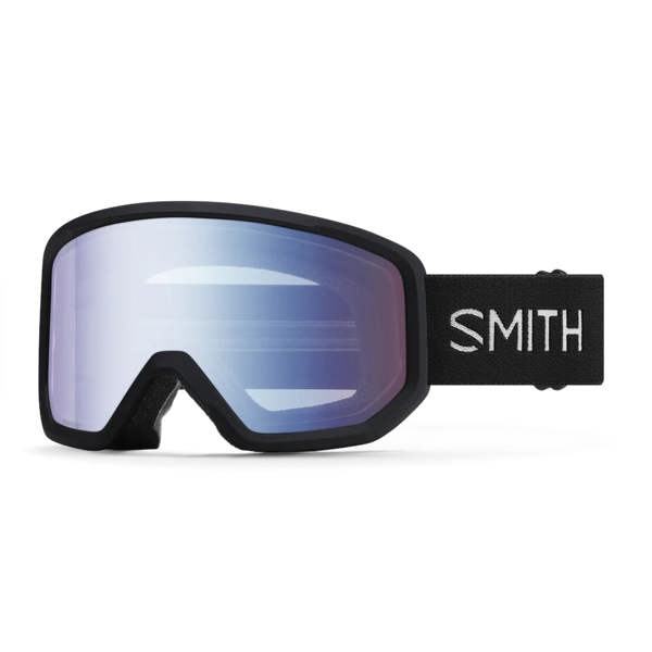 Smith Ski Goggles Transfer 0JX/ZF Black Blue Sensor Mirror