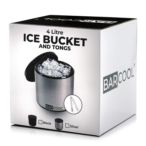 Subcold Barcool 4L Ice Bucket - Round Silver