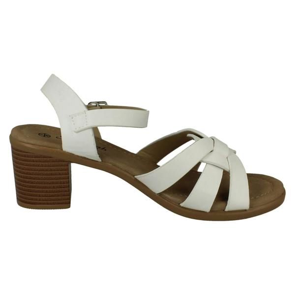 Savannah Ladies Savannah Buckle Fastening Heeled Summer Sandals F12102