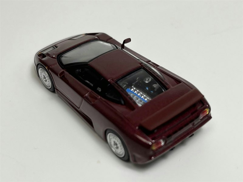 Mini GT Bugatti EB110 GT Dark Red Metallic LHD 1:64 Scale MGT00806L