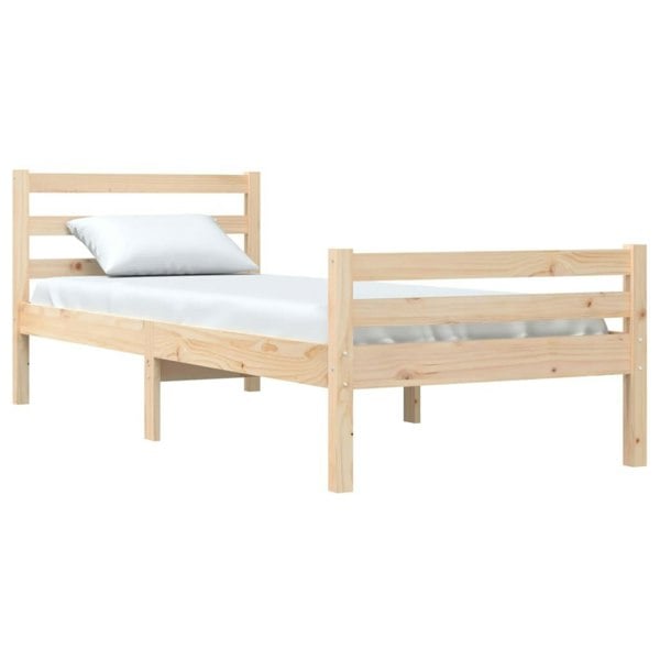 Berkfield Bed Frame Solid Wood 100x200 cm