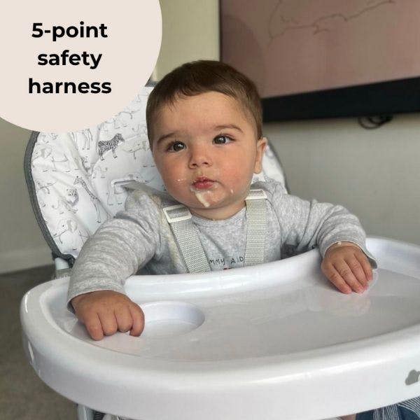 My Babiie MBHC1 Compact Highchair - Samantha Faiers Safari