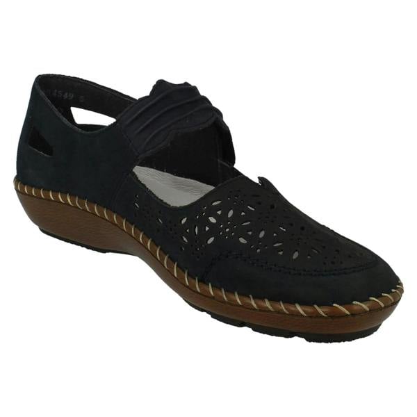 Rieker Ladies Rieker Cut Out Detailed Mary Jane Shoes 44896