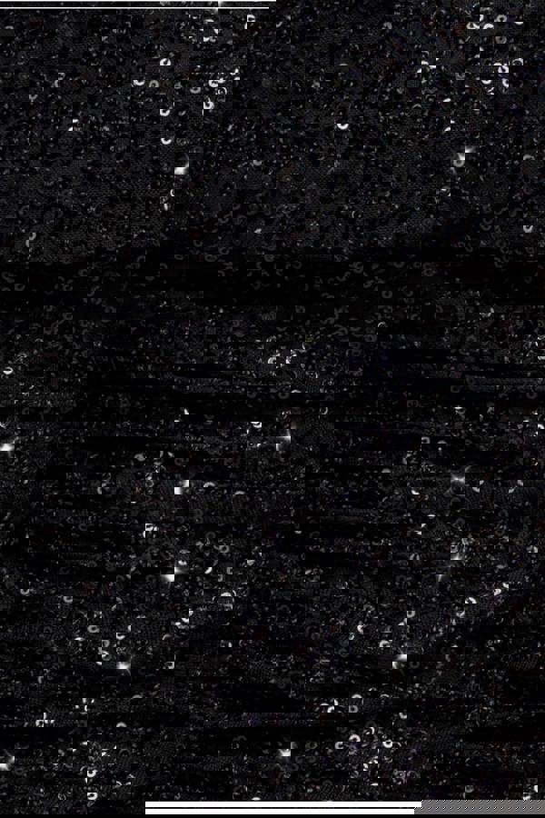 Off The Shoulder Sequin Cowl Drawstring Maxi Dress - Black DR4824