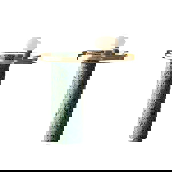 Henrietta Side Table, Stainless Steel & Marble-Rit Concept-Rit Concept