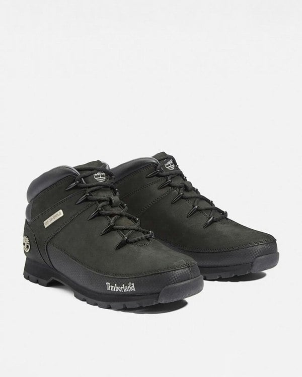 Timberland Euro Sprint Contrast Logo Mens Hiking Shoe - Black