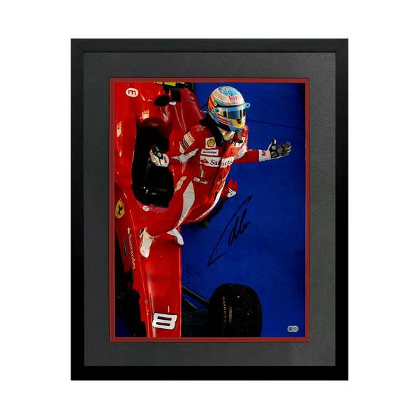 Fernando Alonso Signed 16x12 Image Deluxe Mount Frame (ACG Cert)