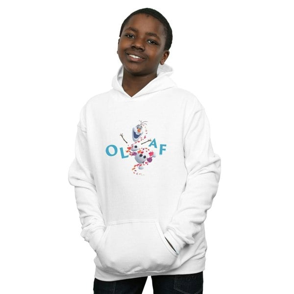 Disney Boys Frozen 2 Olaf Leaf Jump Hoodie - White