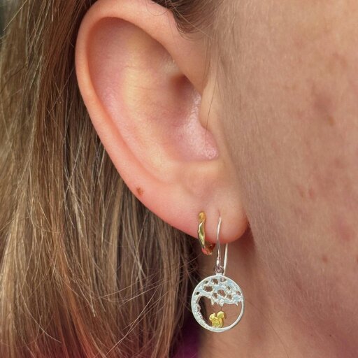 Reeves & Reeves Squirrel Nutkin Drop Earrings