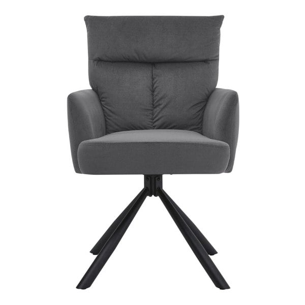 Modern Swivel Chair with Upholstered and Black Legs Home Office Chairs Living and Home